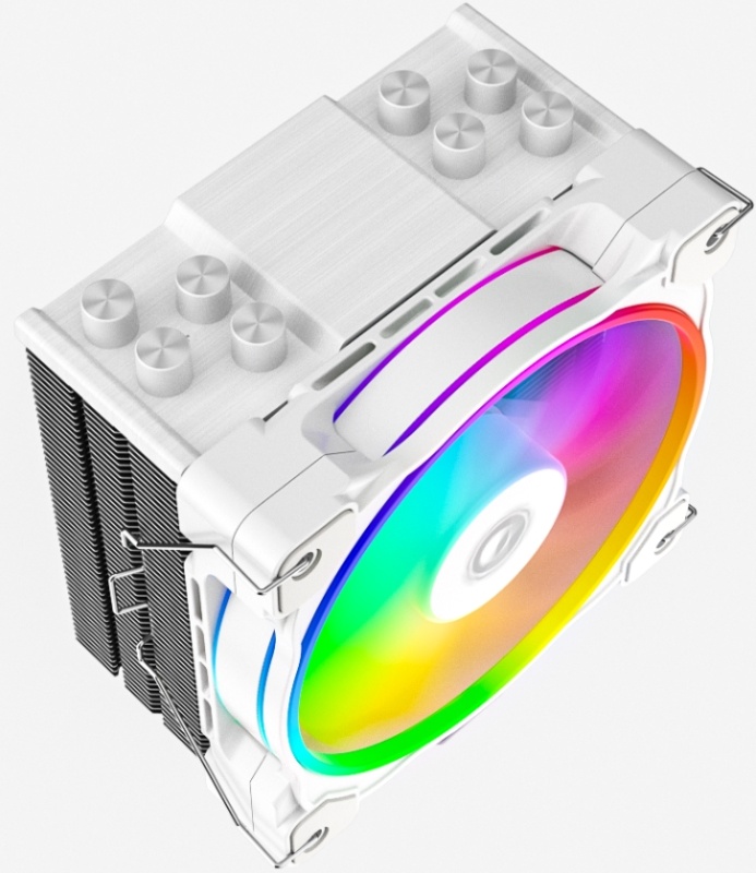 Кулер для процессора 120 мм ID-Cooling SE-214-XT ZF White, 1x120 мм, 4 pin, ARGB , 500-1600 об/мин, белый, 180 Вт, 28.5 дБ, 4 трубки