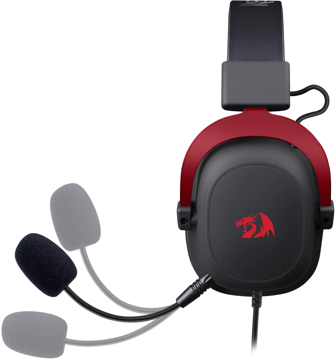 Гарнитура игровая Redragon Zeus CV (73068); оголовье (headband); 20 - 20 000 Гц; 64 Ом; 2 м; микрофон; регулятор громкости; USB; подсветка RGB; виртуа