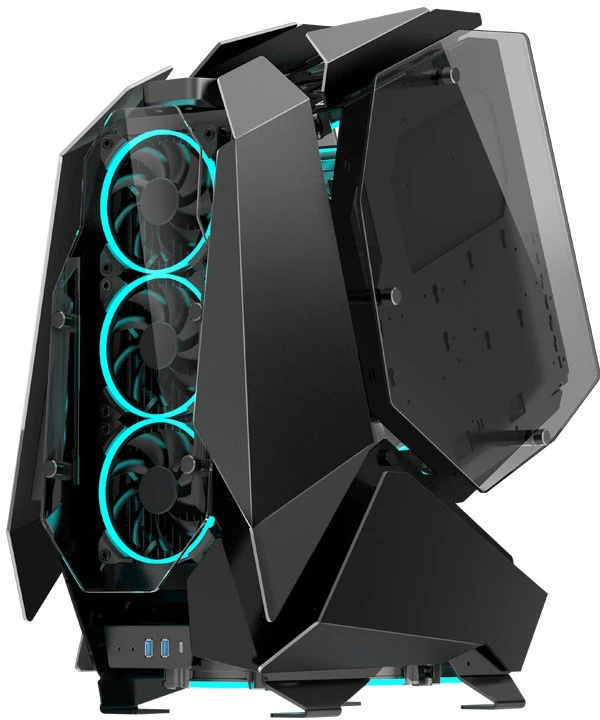 Корпус JONSBO MOD-5 Black; ATX; Full-Tower; без БП; сталь; 3x3.5" int.; 2xUSB 3.X, 1xUSB 3.X Type-C,2x jack 3.5 mm Mic/Aud; черный