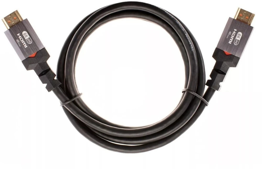 Кабель HDMI->HDMI v.2.1 Telecom (TCG365-1.5M***); HDMI Тип A; HDMI Тип A; 8K@60Hz; 1,5 м