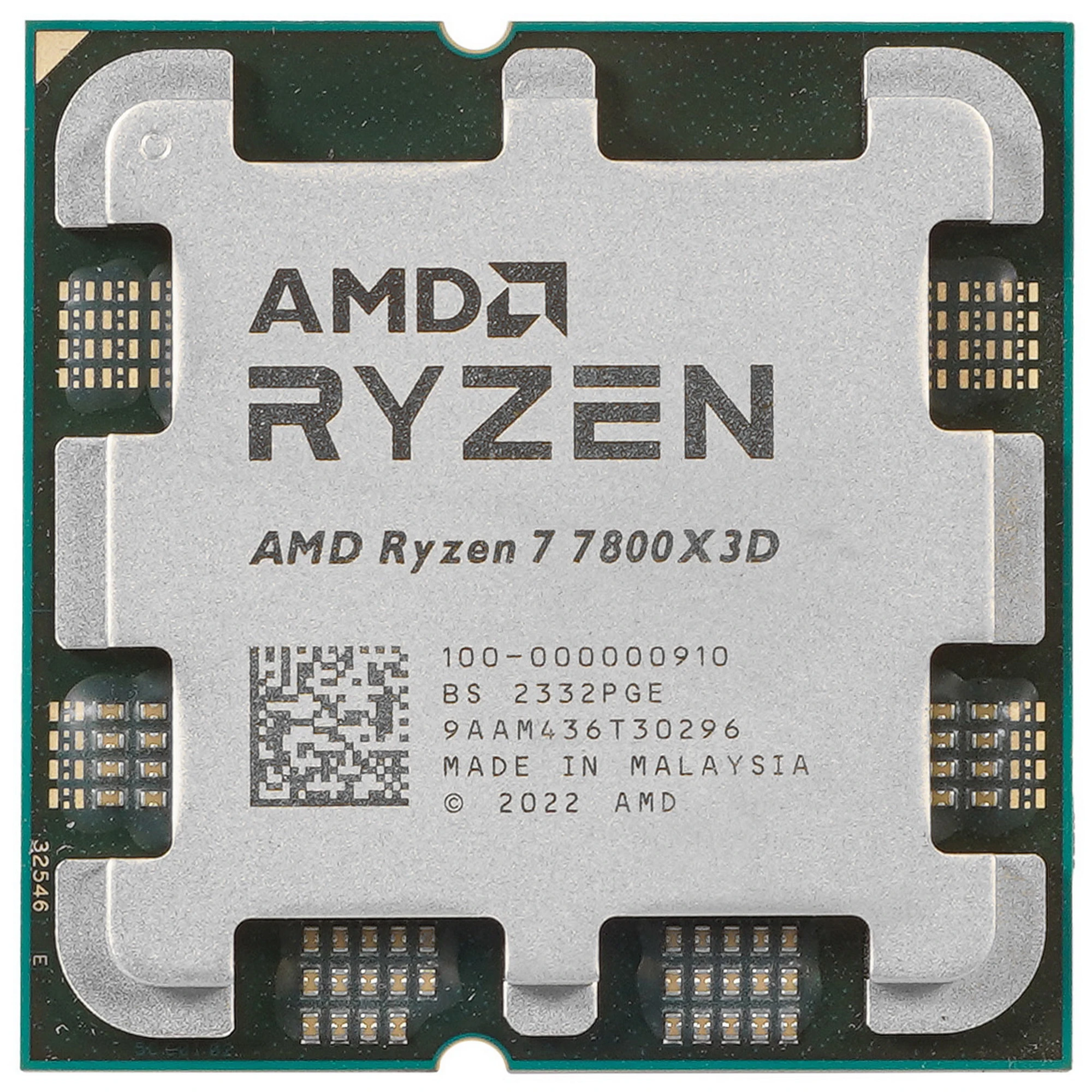 Процессор AMD Ryzen 7 7800X3D (100-000000910*); AM5; 4.2-5.0 Ггц; 512 кБ L1 Cache; 8 МБ L2 Cache; 96 МБ L3 Cache; Raphael; AMD Radeon Graphics; 5 нм;