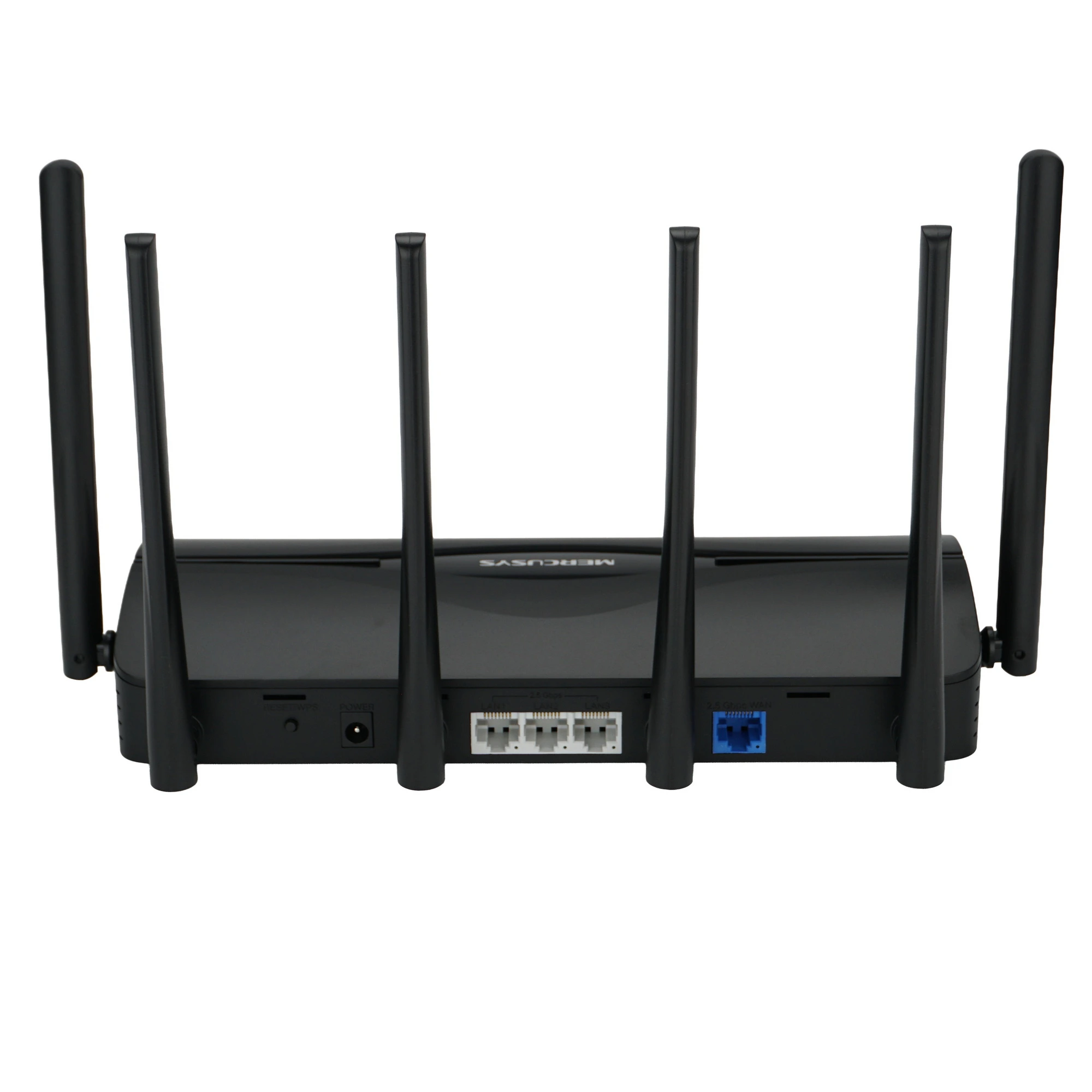 Роутер Mercusys MR47BE BE9300; 688 Мбит/сек + 2880 Мбит/сек + 5760 Мбит/сек; 3xLAN 2.5 Гбит/с; 1xWAN 2.5 Гбит/с; 6 ant