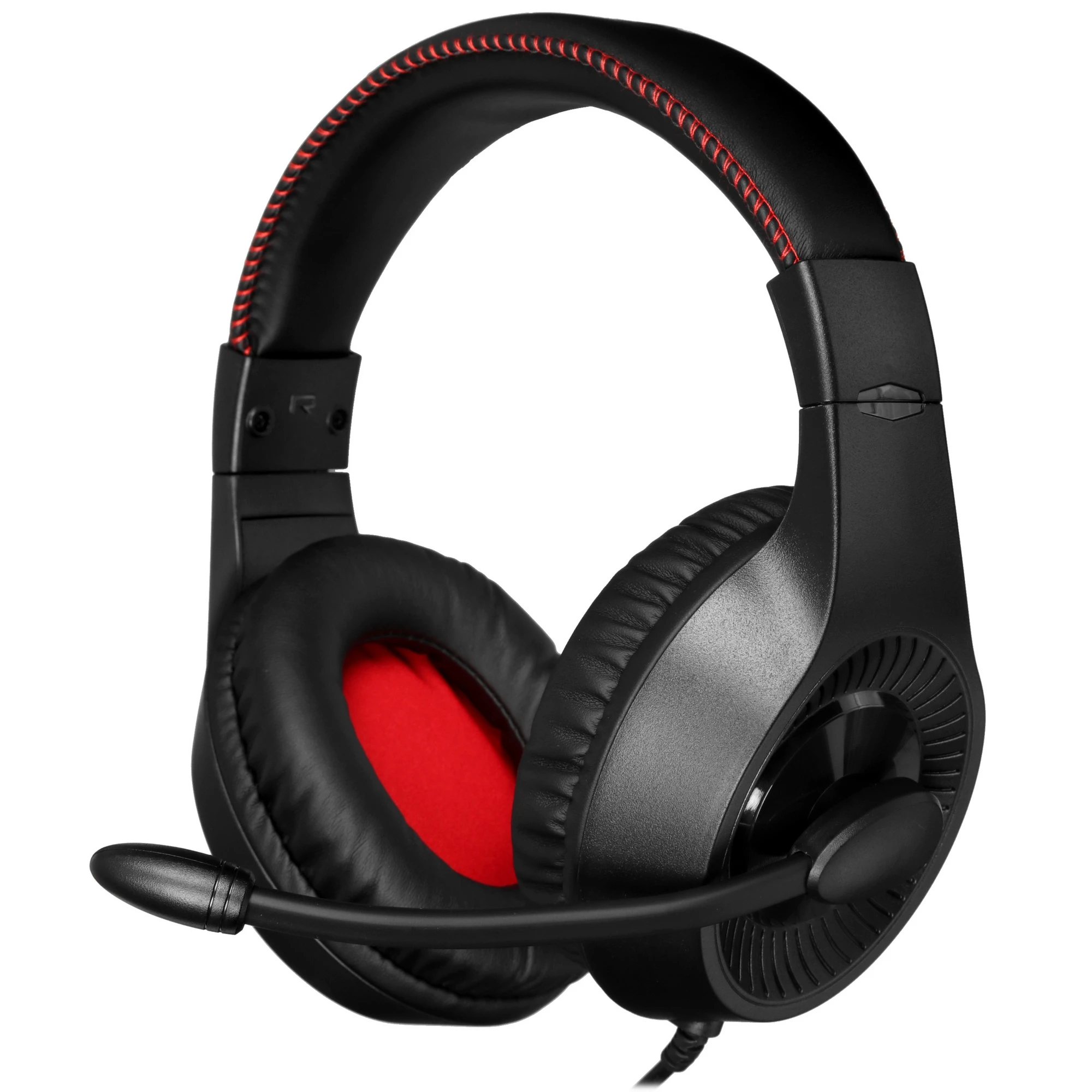 Гарнитура игровая Redragon Pelias Black (71187); оголовье (headband); 20 - 20 кГц; 1,6 м; микрофон; регулятор громкости; 2 x jack 3,5 мм; чёрный + кра