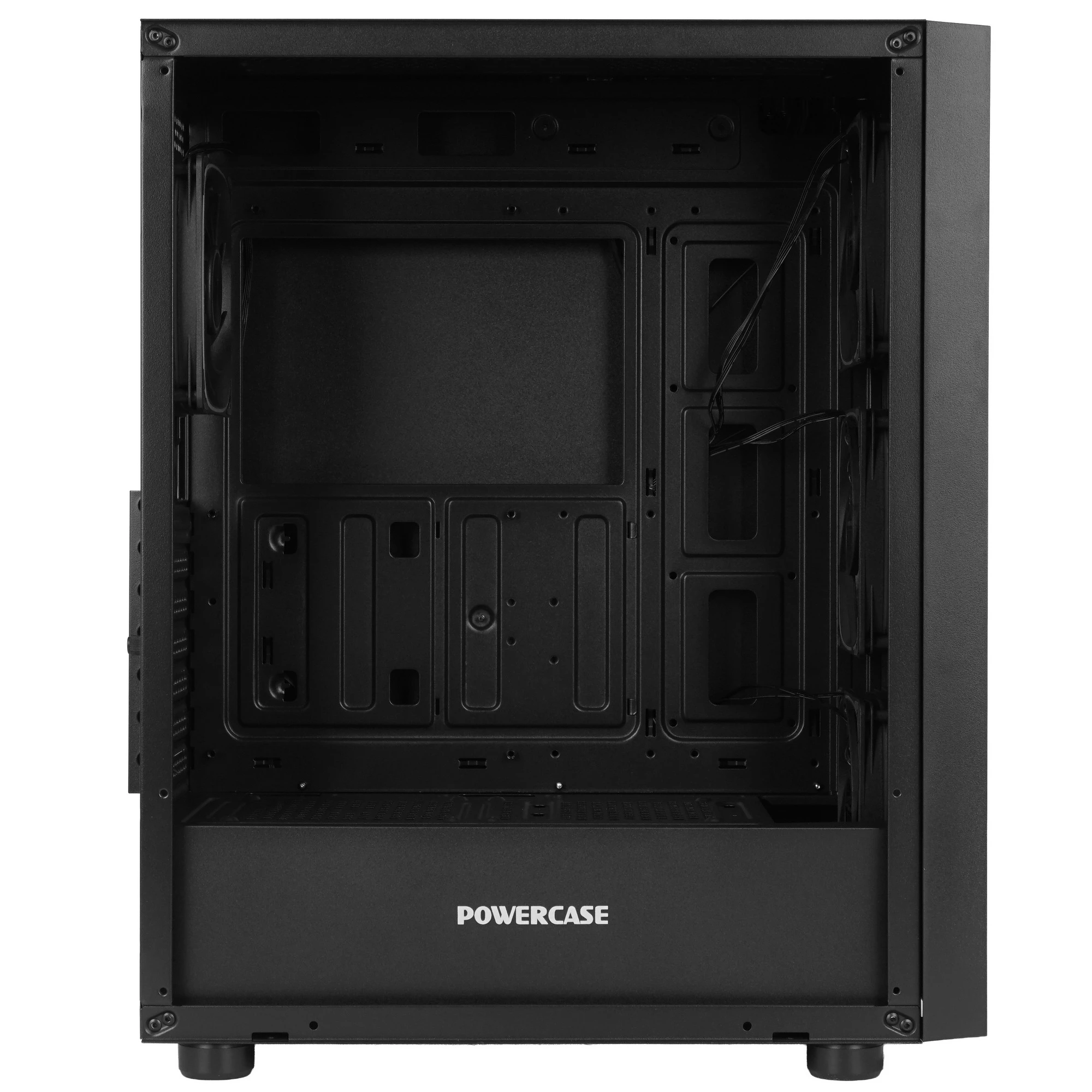 Корпус Powercase ByteFlow V2 Black (CBFB-A4-V2); ATX; Midi-Tower; 4x120 мм; 2xUSB 2.0/1xUSB 3.0/Mic/Aud; чёрный