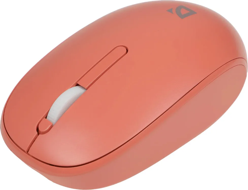 Мышь беспроводная Defender Smart MM-396 Red (52398); BT/2.4 Ггц; оптический; 1600 dpi; 2 кнопки; колесо-кнопка; аккумулятор 500 мА·ч; красный