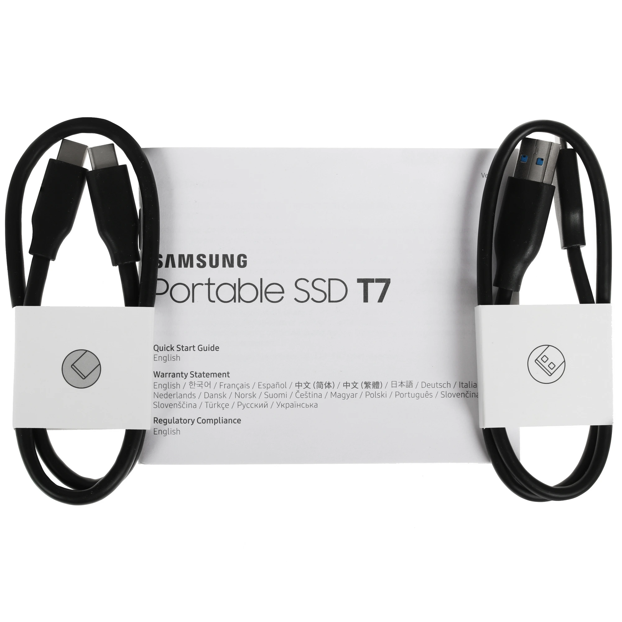 Внешний SSD 1 ТБ Samsung T7 (MU-PC1T0T/WW***); USB 3.2 Type C; серый