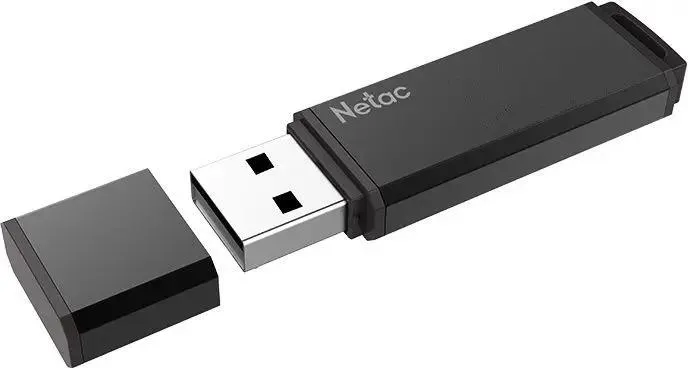 Накопитель USB-флэш 64 ГБ Netac U351 (NT03U351N-064G-30BK***); USB 3.0; классическая, с колпачком