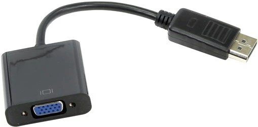 Переходник DisplayPort(M) -VGA(F) Telecom (TA552); 0,1 м; черный