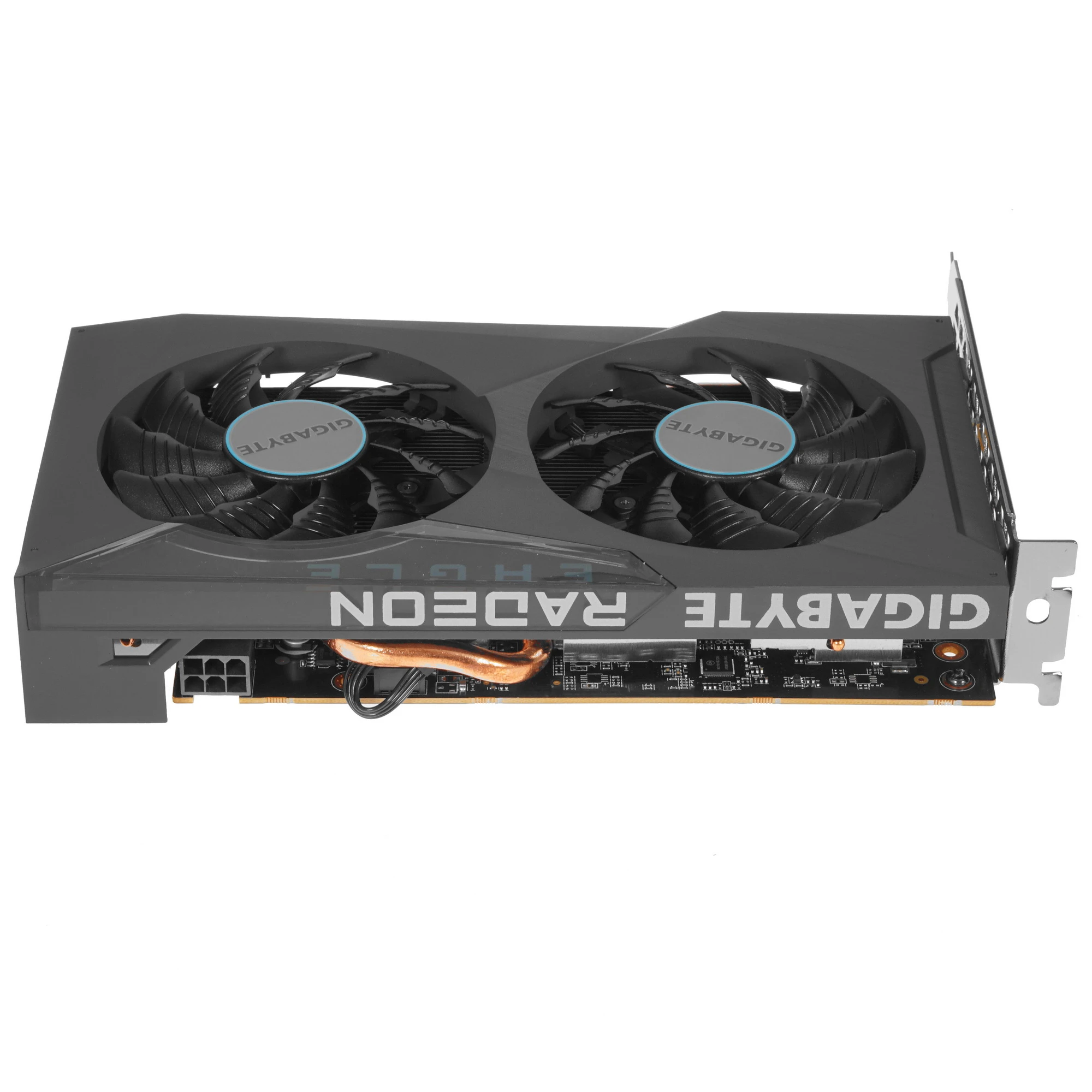 Видеокарта Gigabyte Radeon RX 6500 XT EAGLE (GV-R65XTEAGLE-4GD), черный, 4Гб, GDDR6, 18 ГГц, 6 нм, 64 бит, HDMIx1, DPx1