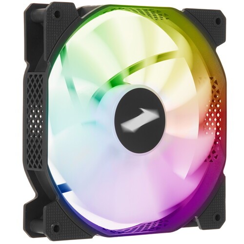 Вентилятор 140 мм 1STPLAYER F1-PLUS Black (F1-PLUS-BK***); 3-pin; 1100 об/мин; 23,5 дБ; пластик; разноцветная подсв.