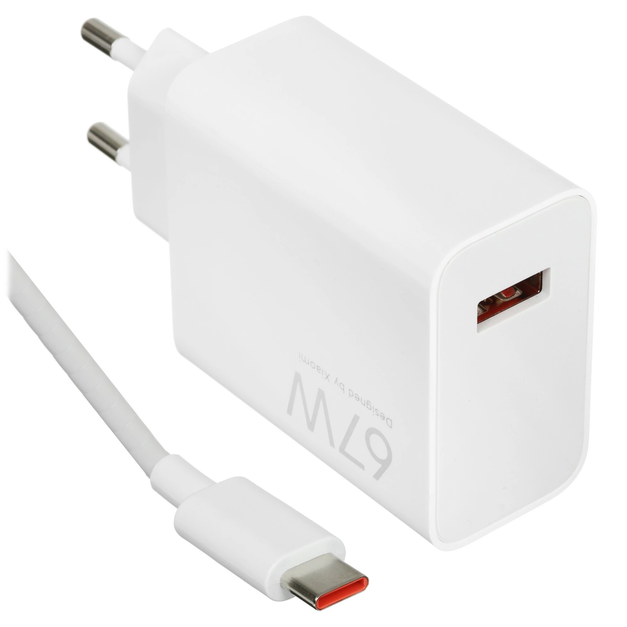 Зарядное устройство Xiaomi Power Adapter  (Original 67W); 1 USB порт (Type-A); 67 Вт; белый