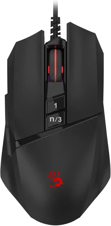 Мышь игровая A4Tech Bloody W65 Max Mini Black (W65 MAX MINI STONE BLACK); USB; оптический; 12000 dpi; 9 кнопок; колесо-кнопка; чёрный