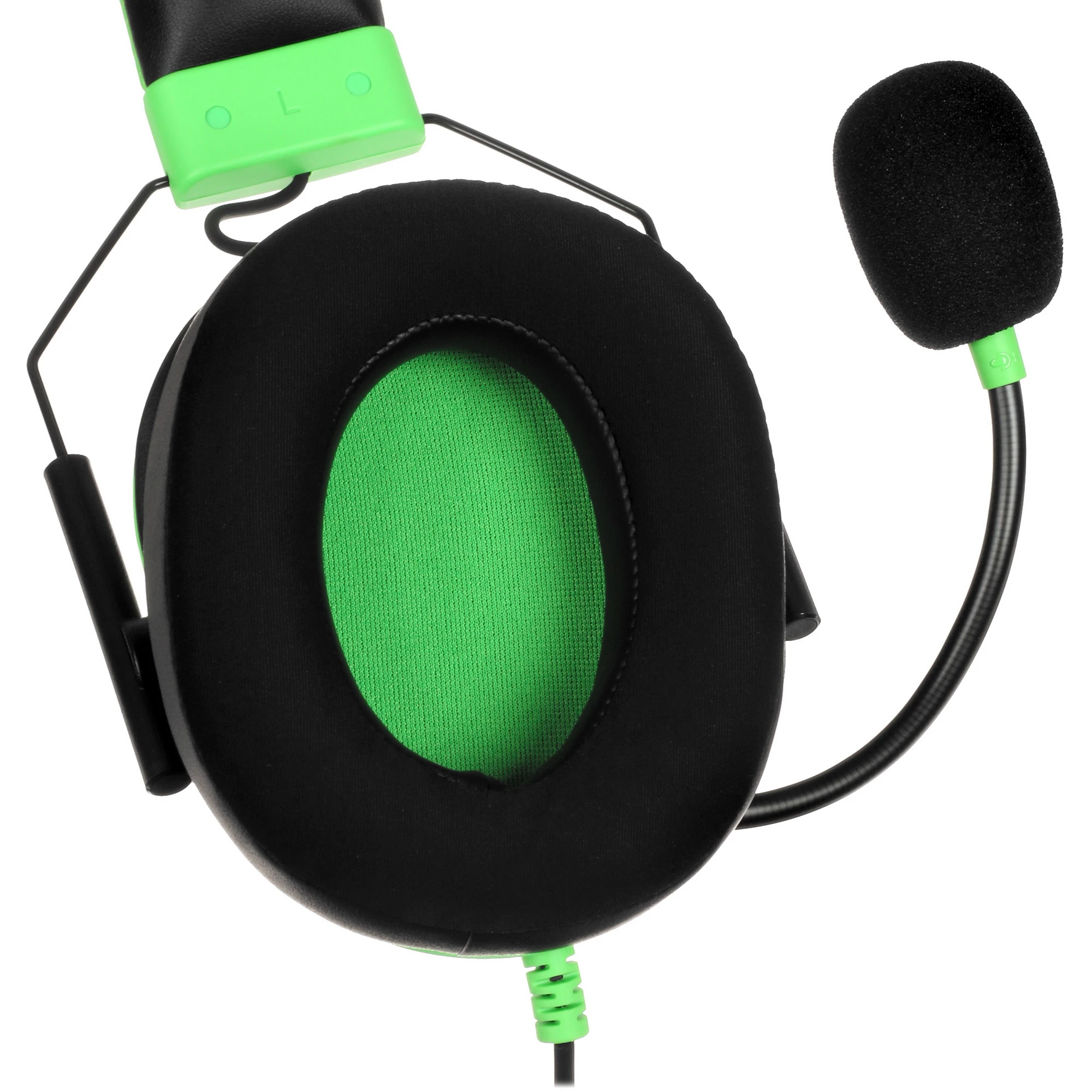 Гарнитура игровая Razer Blackshark V2 X - Green (RZ04-03240600-R3M1***); оголовье (headband); 12 - 28 000 Гц; 32 Ом; 1,3 м; микрофон; 3,5 мм (mini-jac