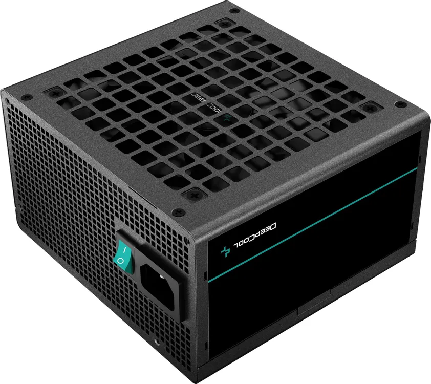 Блок питания 750 Вт DEEPCOOL PF750 (R-PF750D-HA0B-EU***), черный, ATX, 1x24 pin, 2x4+4 pin, 4x6+2-pin, 6xSATA, 2xMolex, APFC, 120 мм, RET