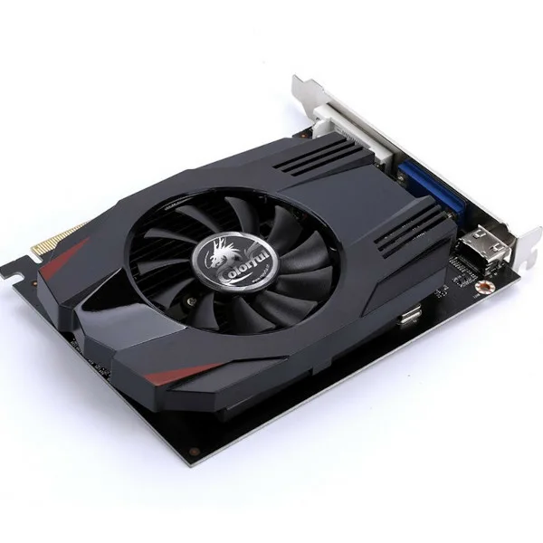 Видеокарта Colorful GeForce GT 730 (GT730K 4GD3 V2-V), черный, 4Гб, GDDR3, 667 МГц, 28 нм, 64 бит, HDMIx1, 1xVGA