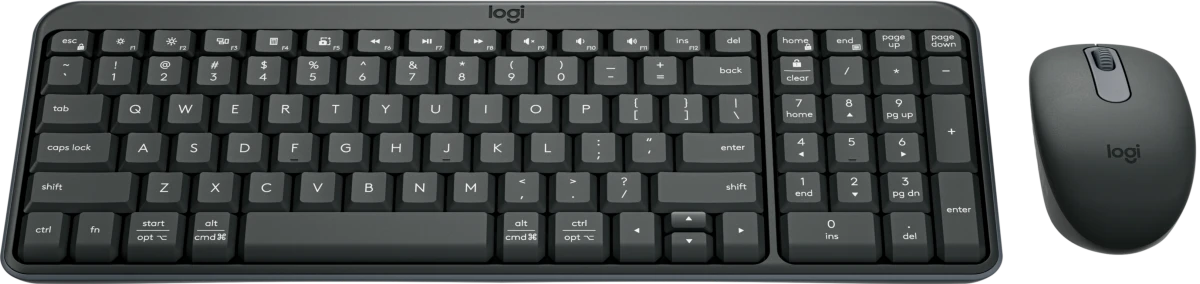 Комплект Logitech Wireless Combo MK250 (920-013853); BT; 1000 dpi; 2xAAA/1xAA; черный