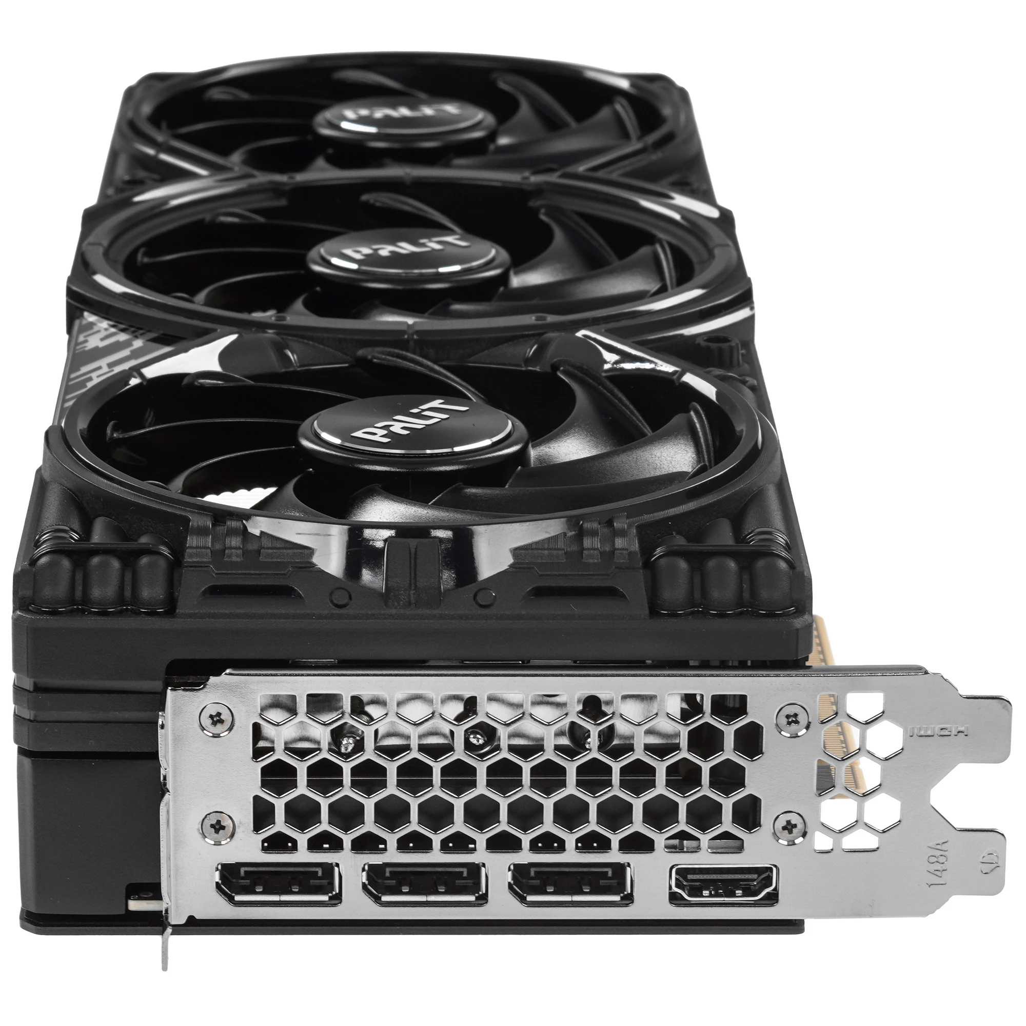 Видеокарта Nvidia GeForce RTX 5080 16 ГБ GDDR7 Palit GamingPro (NE75080019T2-GB2031A); 2295-2617 МГц; 30 ГГц; 256 бит; 1xHDMI; 3xDP; 2.5 slot