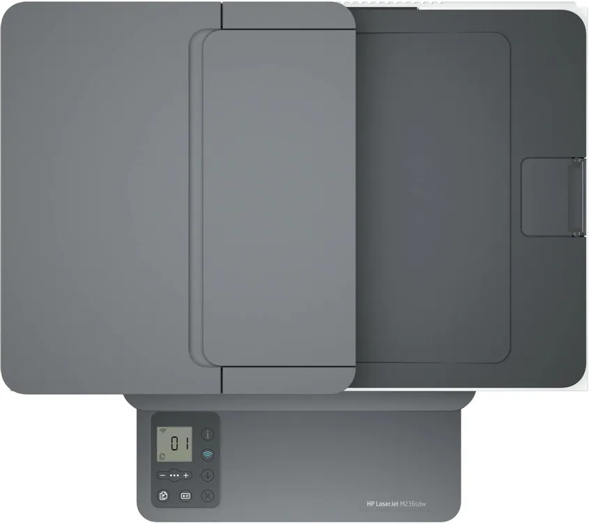 МФУ лазерное HP LaserJet M236sdw (9YG09A***); черно-белая; A4; 600 x 600 dpi; 29 ч/б, ст/мин; ЖК-экран; USB; дуплекс; Bluetooth + Ethernet + Wi-Fi; бе