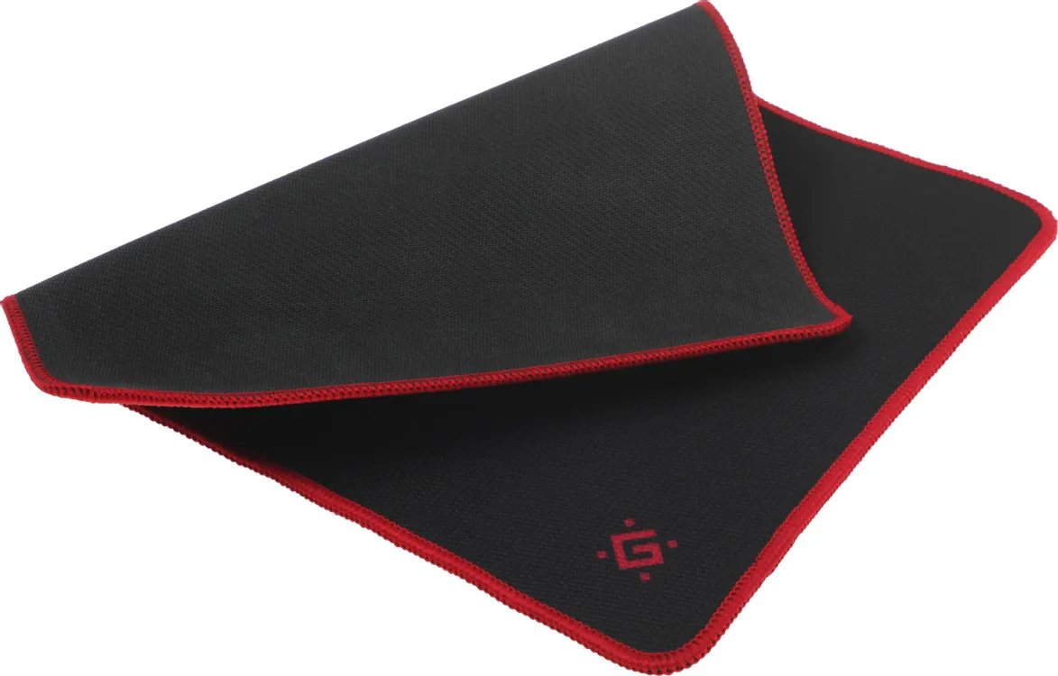 Коврик для мыши Defender Black M (50560***); ткань + резиновая основа; 360 х 270 х 3 мм; чёрный