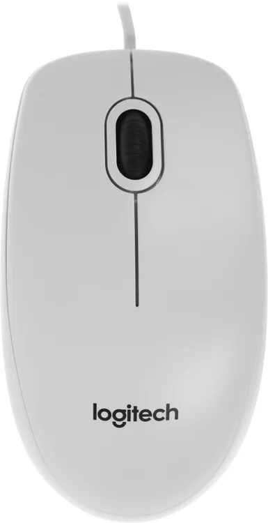 Мышь проводная Logitech B100 (910-003360***); USB; оптический; 800 dpi; 3 кнопки; колесо прокрутки; 