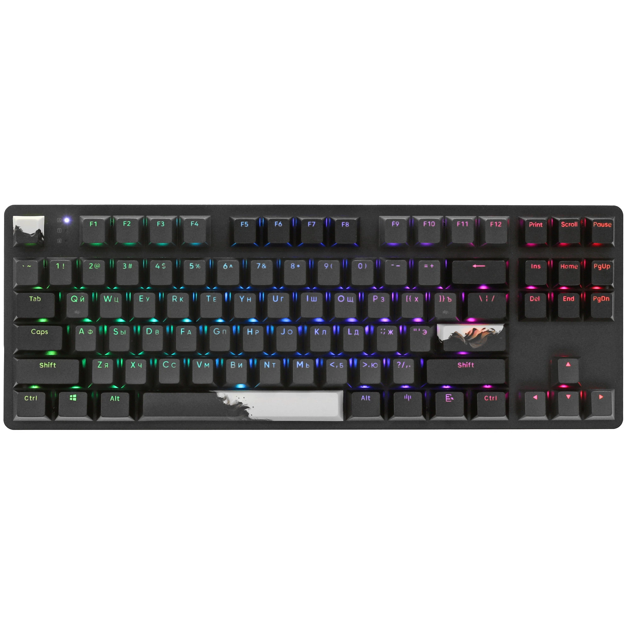 Клавиатура проводная Red Square Keyrox TKL Equinox Black ck (RSQ-20035); USB; механическая; 87 клавиш; Hot-swap; подсветка RGB; ENG\RUS; черный