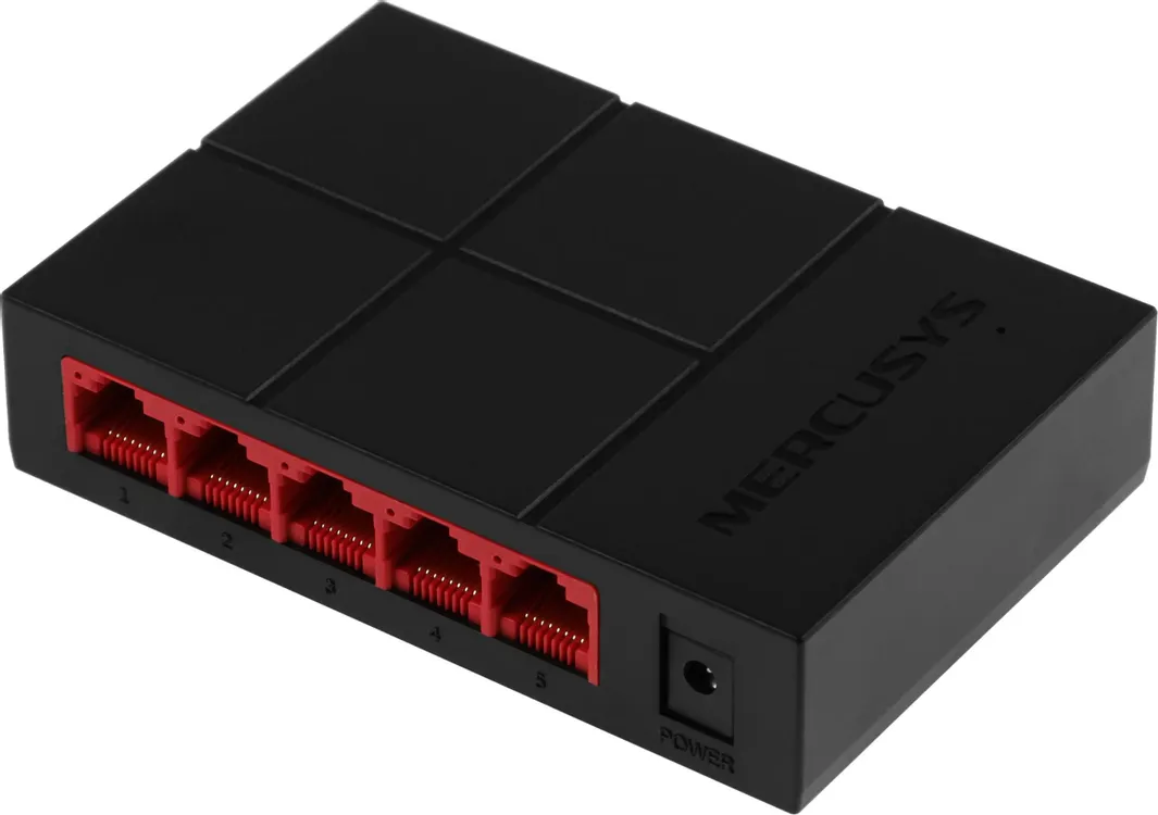 Коммутатор неуправляемый Mercusys MS105G***; Gigabit Ethernet (10/100/1000); 5 портов