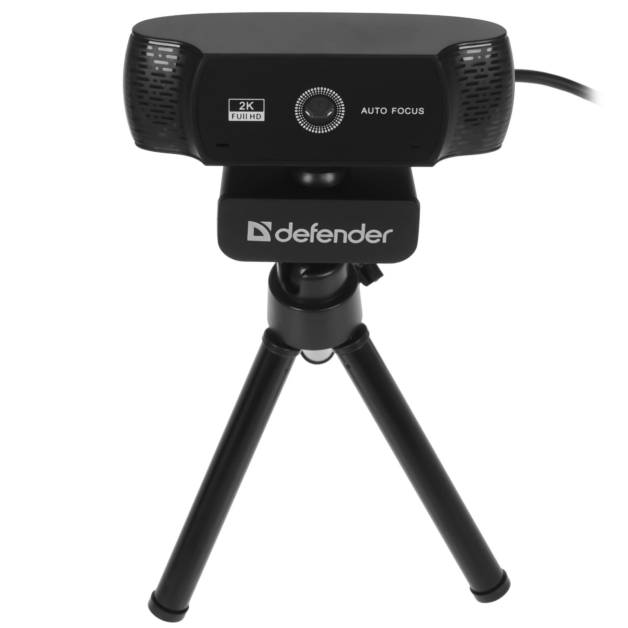 Веб-камера Defender G-lens 2590 (63113***); 3,7 Мп; 2160x1440; USB 2.0; микрофон; универсальное крепление; 1,4 м; чёрный