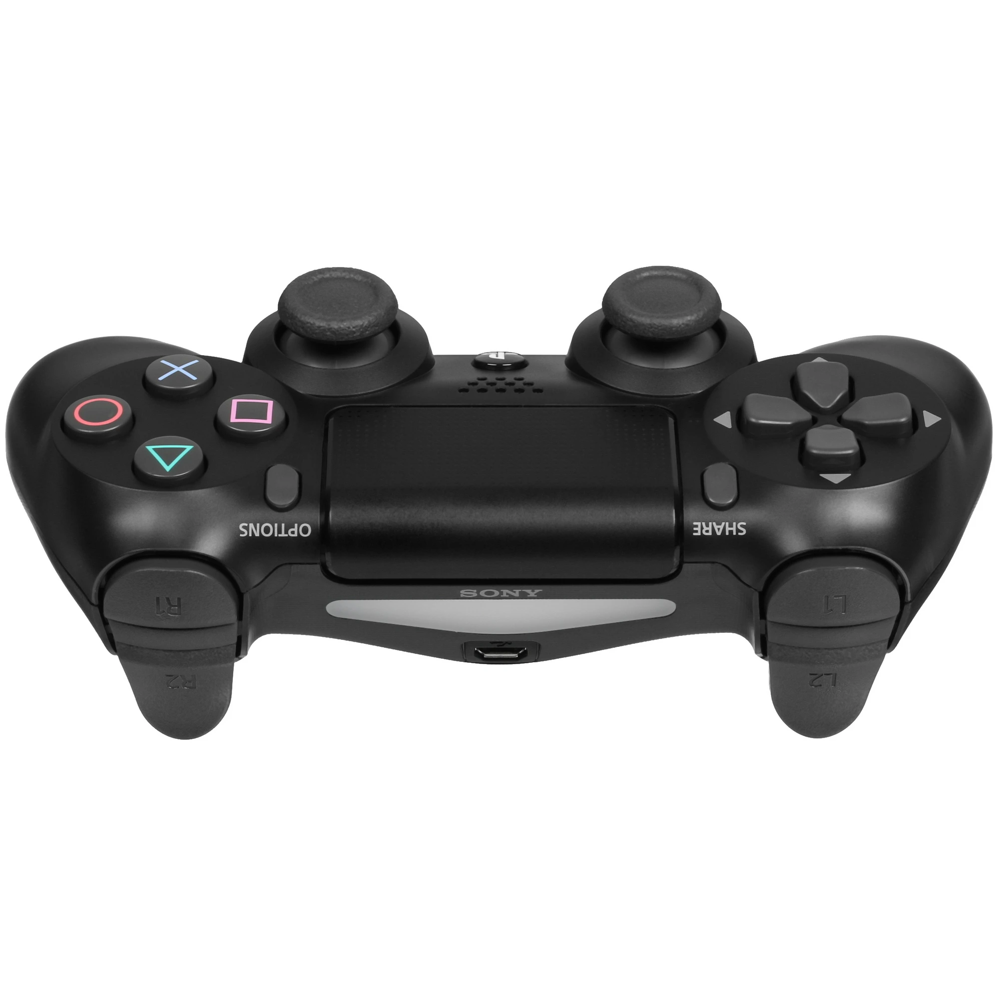 Геймпад беспроводной Sony PlayStation DualShock4 (CUH-ZCT2E); PS4; 2 мини-джойстика; обратная связь; аккумулятор; чёрный