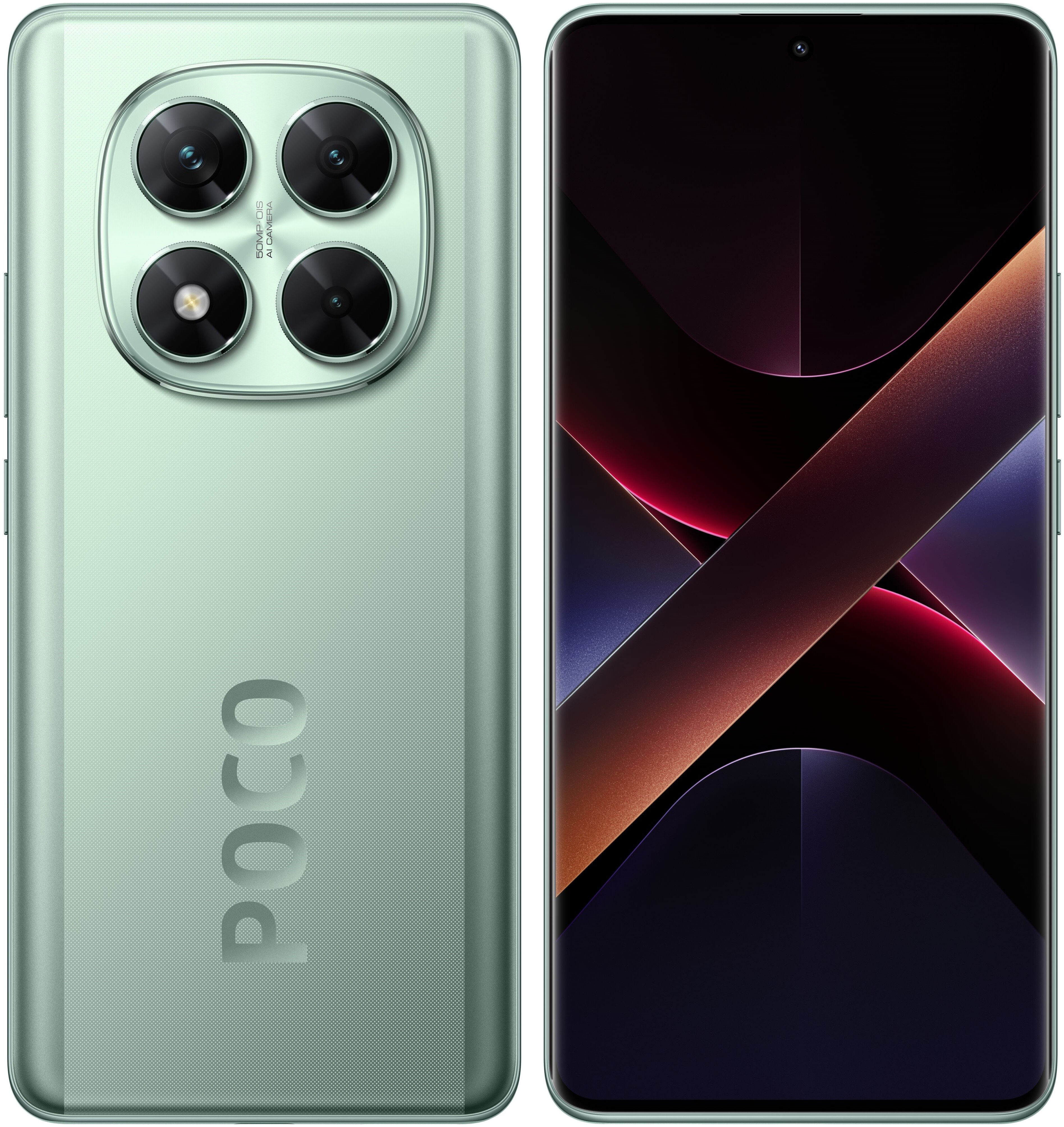 Смартфон POCO X7 5G 12/512Gb Green;  6.67" AMOLED 120Гц; 2712x1220; MT Dimensity 7300Ultra 8 ядер 2,5 ГГц; 12Гб/512Гб; 50+8+2 Мп/20Мп BT5.4; WiFi 802.