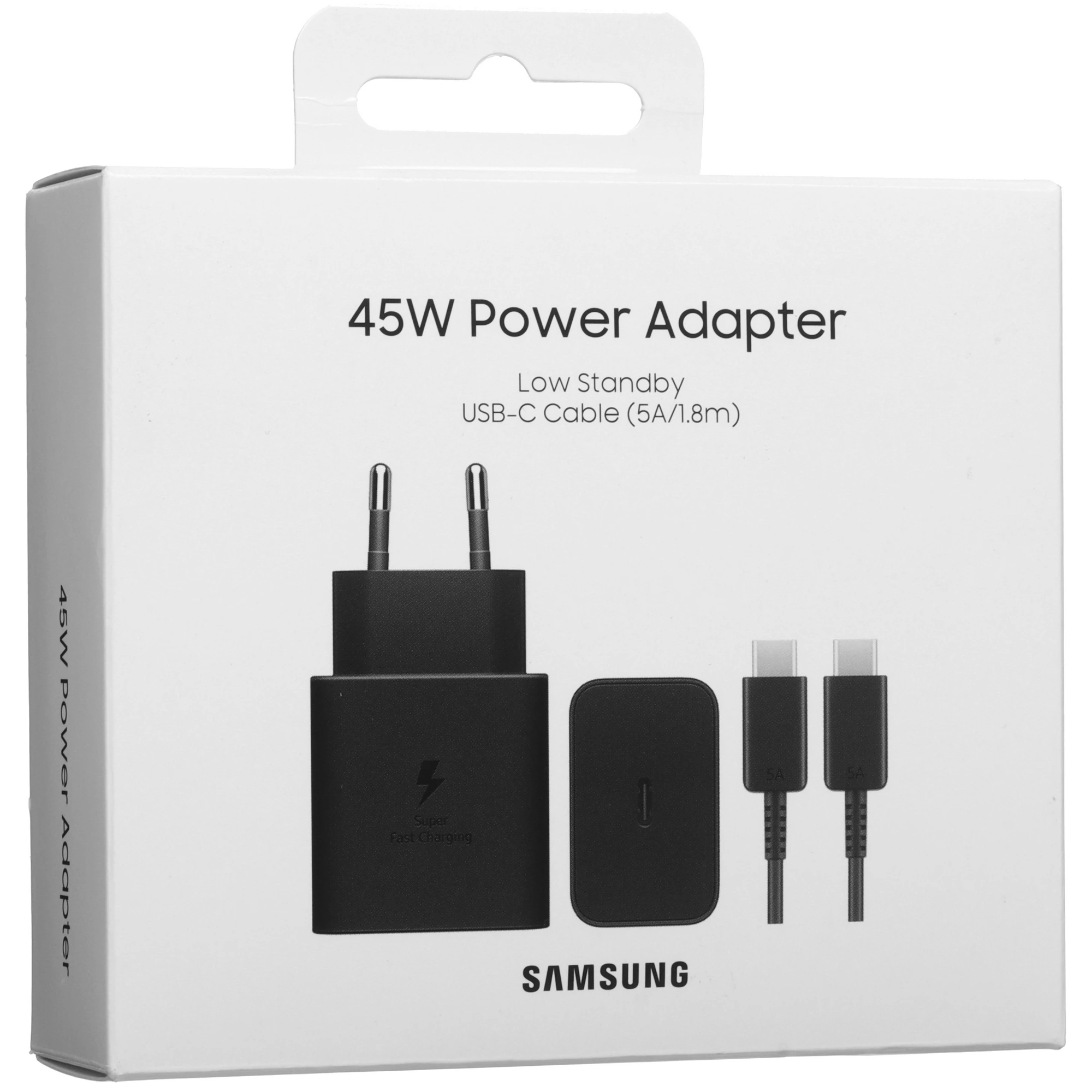 Зарядное устройство Samsung EP-T4511 White (EP-T4511NWEG), 45 Вт, 3А, 1xType-C, белый