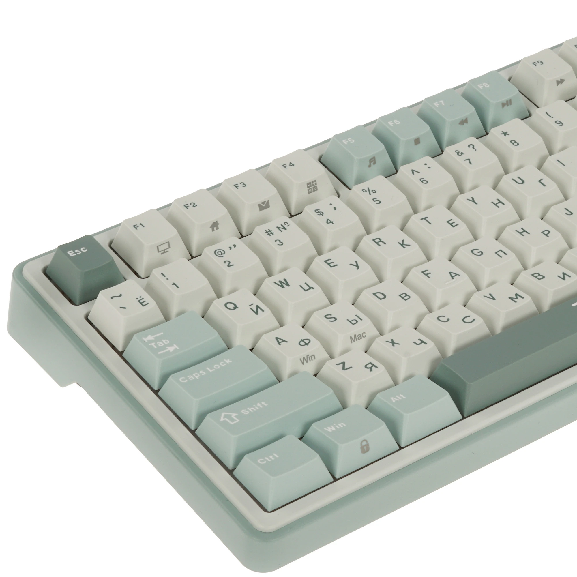 Клавиатура проводная Royal Kludge R87 Pro Green (Cream switch); USB; механическая; 87 клавиш; Hot-swap; отсоединяемы кабель; подсветка RGB; ENG\RUS;