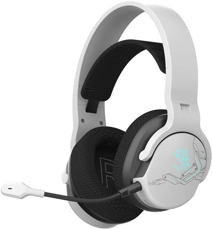 Гарнитура беспроводная A4Tech Bloody GR370 White; накладные; 3,5 мм/BT/2.4 Ггц (USB-A/USB Type C); оголовье; 20 - 20 000 Гц; 16 Ом; микрофон; 45 ч; бе