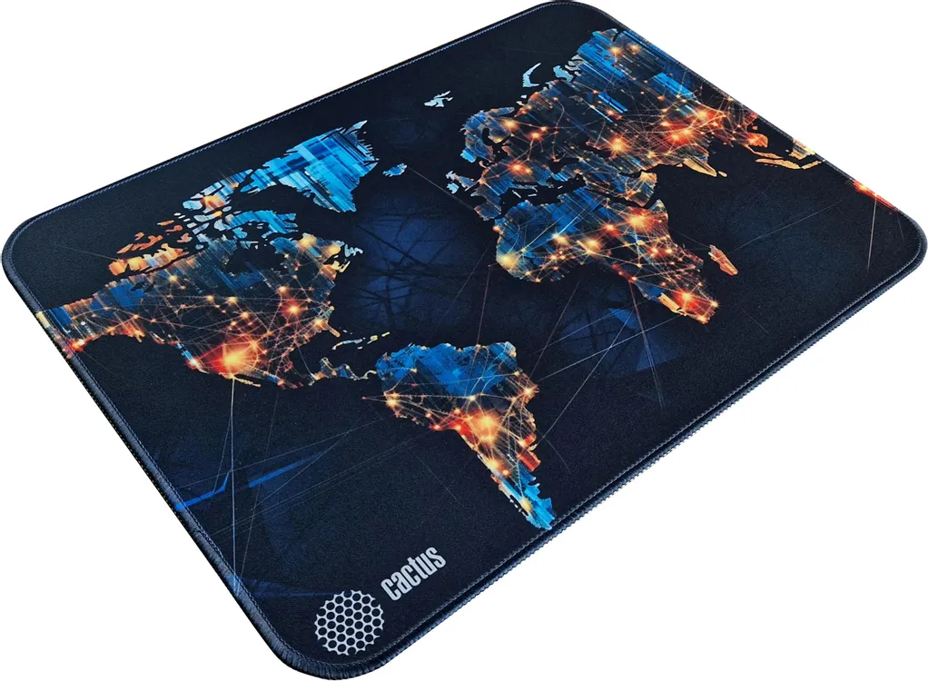 Коврик для мыши Cactus News (CS-MP-PRO13XL***); ткань + резиновая основа; 400 х 300 х 3 мм; игровая поверхность; рисунок