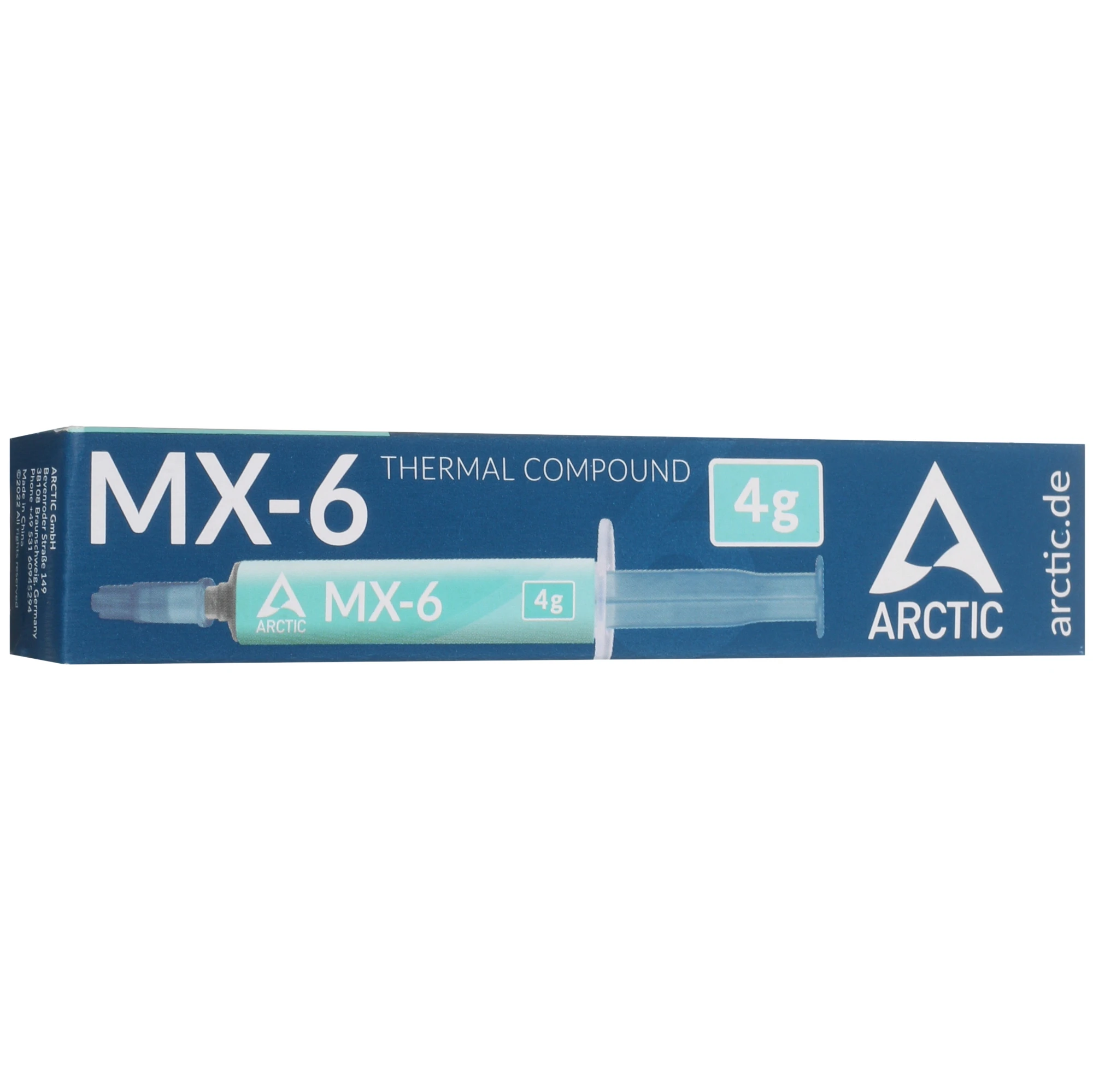 Термопаста Arctic Cooling MX-6 (ACTCP00080A); шприц; серая; 4 г