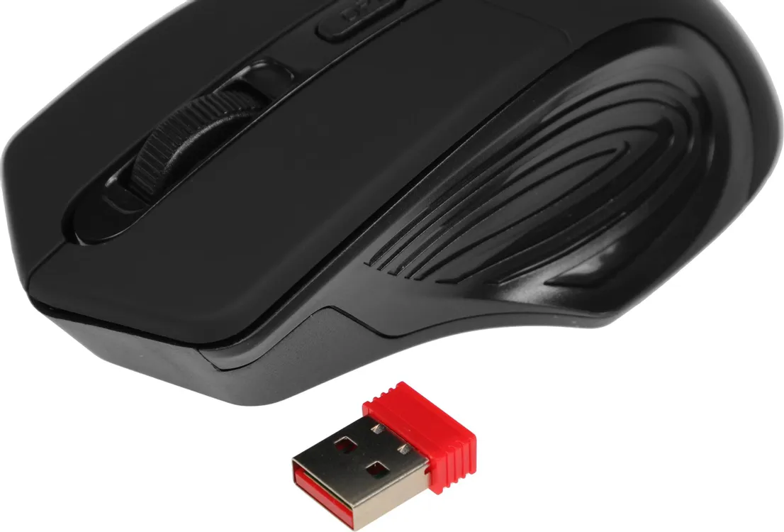 Мышь беспроводная Defender Datum MB-345 (52345***); USB; оптический; 800/1200/1600 dpi; 3 кнопки; колесо-кнопка; 2xAAA; чёрный