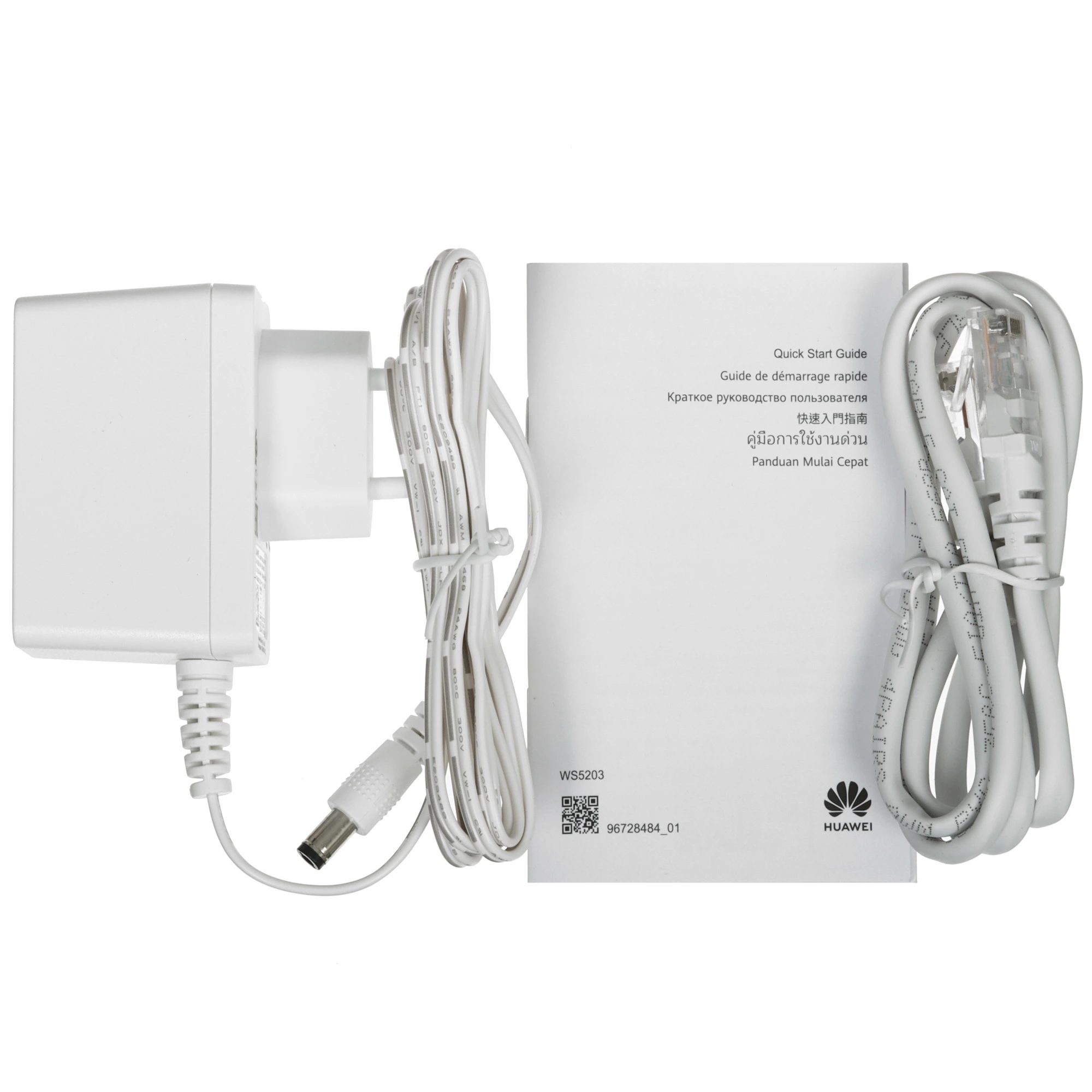 Роутер Huawei AX1 WS5203 AC1200 (53030BYV); IEEE 802.11a/b/g/n/ac; 300 Mbps + 867 Mbps; 4x LAN 100 Мбит/сек; 4 x 4 dBi