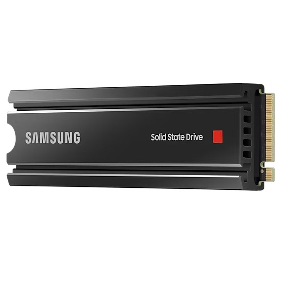 Накопитель SSD 2 ТБ Samsung 980 PRO (Heatsink) (MZ-V8P2T0CW***); M.2 (2280); 7000Мб/с -  5000Mб/с; V-NAND (TLC); PCI-E Gen4 x4; RET; радиатор