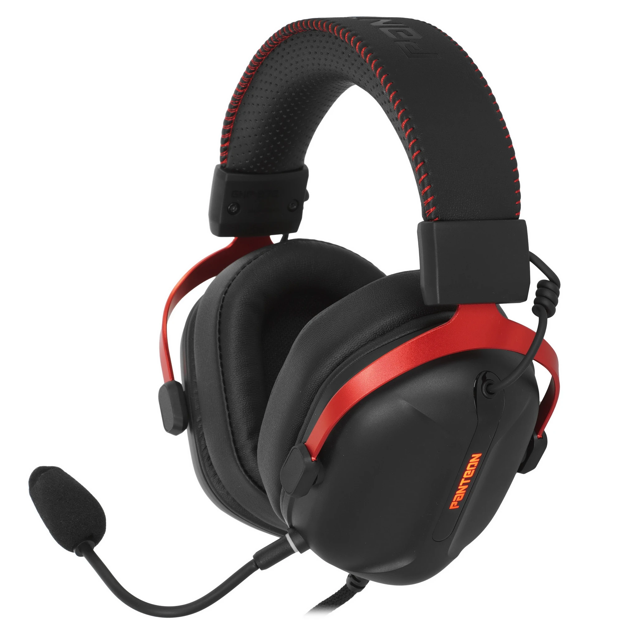 Гарнитура игровая Jet.A PANTEON GHP-970 PRO Black-Red (GHP-970 PRO Black-Red***); оголовье; 20 - 20 000 Гц; 32 Ом; 2,2 м; микрофон; регулятор громкост
