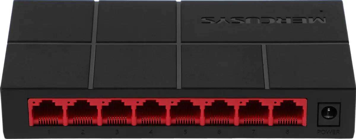 Коммутатор неуправляемый Mercusys MS108G***; Gigabit Ethernet (10/100/1000); 8 портов
