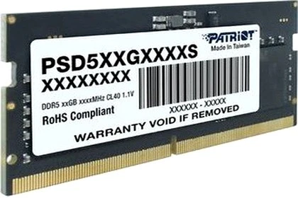 Модуль памяти SODIMM DDR5 16 ГБ Patriot Signature PSD516G560081S; 5600 МГц; RET