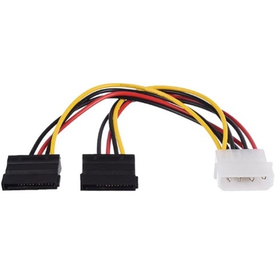 Переходник Molex -> 2x SATA (00-00029040); 0,2 м; пакет