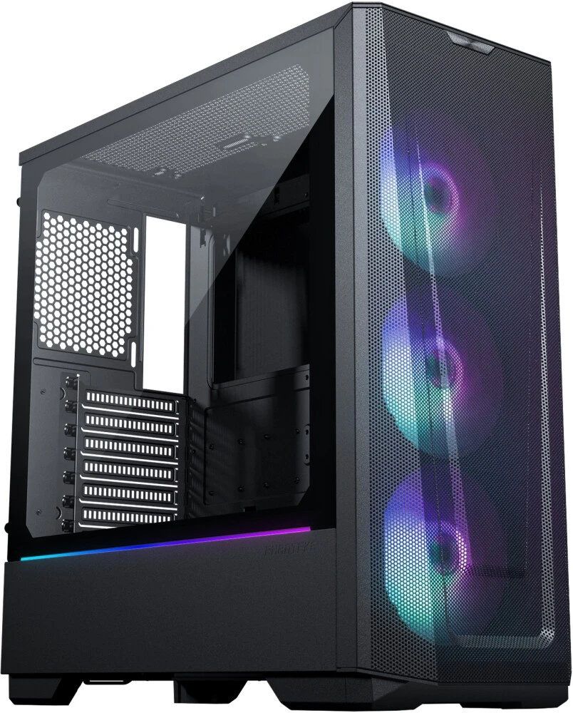 Корпус PHANTEKS Eclipse G360A (PH-EC360ATG_DBK02); ATX; Midi-Tower; без БП; сталь; 2x3.5" int.; 3 х 120 мм; 2 x USB 3.0/Mic/Aud; чёрный