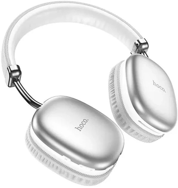 Гарнитура беспроводная Hoco W35 Max Joy Silver, (W35 Silver), охватывающие, оголовье, 5.3, 800 мА/ч, серебристый