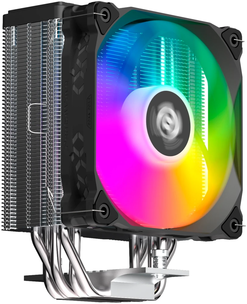 Кулер для процессора 120 мм PentaWave PC-Z05E SRB ARGB (PC-Z05E SRB ARGB***), 1x120 мм, 4 pin, ARGB, 600-1850 об/мин, черный, 235 Вт, 32 дБ, 5 трубок