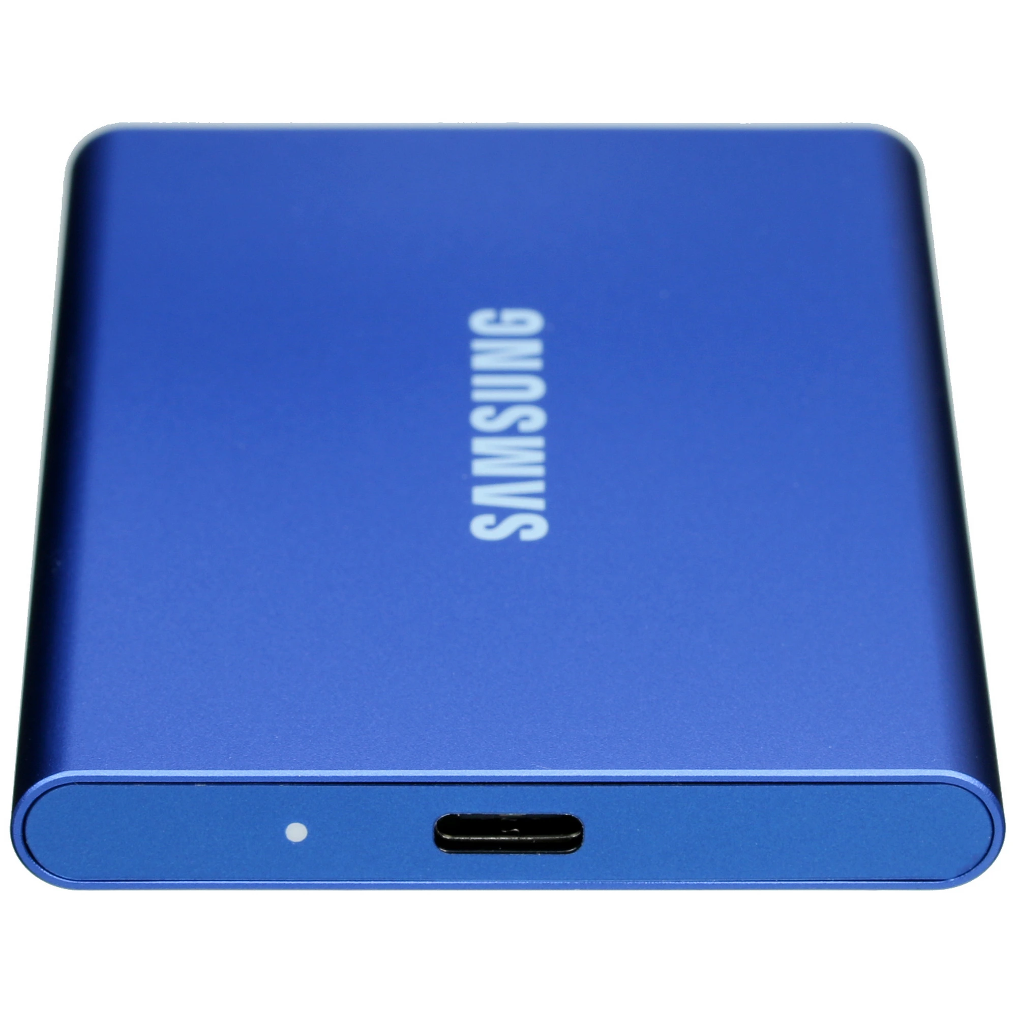 Внешний SSD 2 ТБ Samsung T7 Blue (MU-PC2T0H/WW); USB 3.2 Gen 2 Type-C; синий