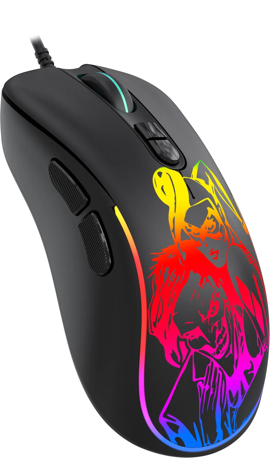 Мышь игровая Jet.A PANTEON MS82 Black (112)***; USB; оптический; 400-7200 dpi; 7 кнопок; колесо прок