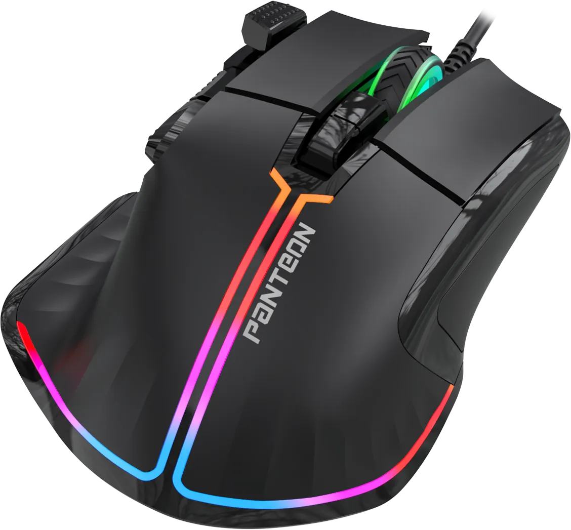 Мышь игровая Jet.A PANTEON MS89 Black (123)***; USB; оптический; 200 - 12800 dpi; 7 кнопок; колесо п