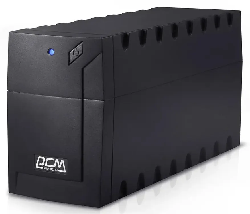 ИБП Линейно-интерактивный Powercom RAPTOR (RPT-1000A EURO***); 600 Вт; 160 - 275 В; 3 розетки евростандарт; чёрный; защита от импульсов, фильтрация по