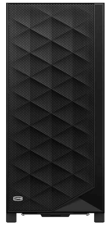 Корпус PCCooler C3D510 BK (C3D510-BKP0-GL***); ATX; Midi-Tower; без БП; сталь; 2x3.5" int.; 2 x USB 3.2, 1x jack 3.5 mm Mic/Aud; чёрный