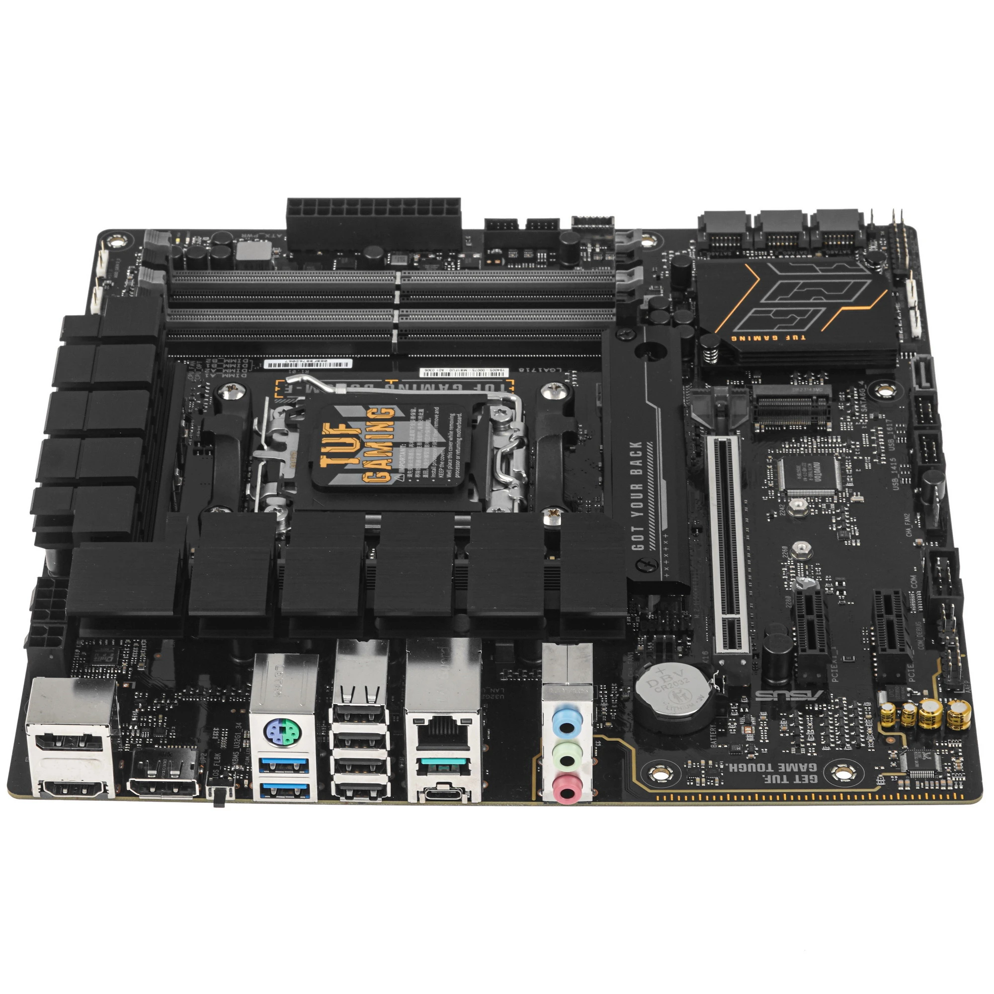 Материнская плата Asus TUF GAMING B650M-E; Socket AM5; mATX; AMD B650; 4хDDR5(7600); 1xPCI-E x16; 2xPCI-E x1; 1xHDMI; 2xDP; 4x(SATA 6Gb/s); Audio 8 ch